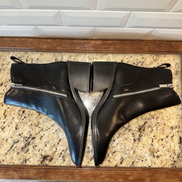 Steve Madden Ankle Boot Zip Black RUTHY Heel NWOB Size: 8.5 - Picture 7 of 15